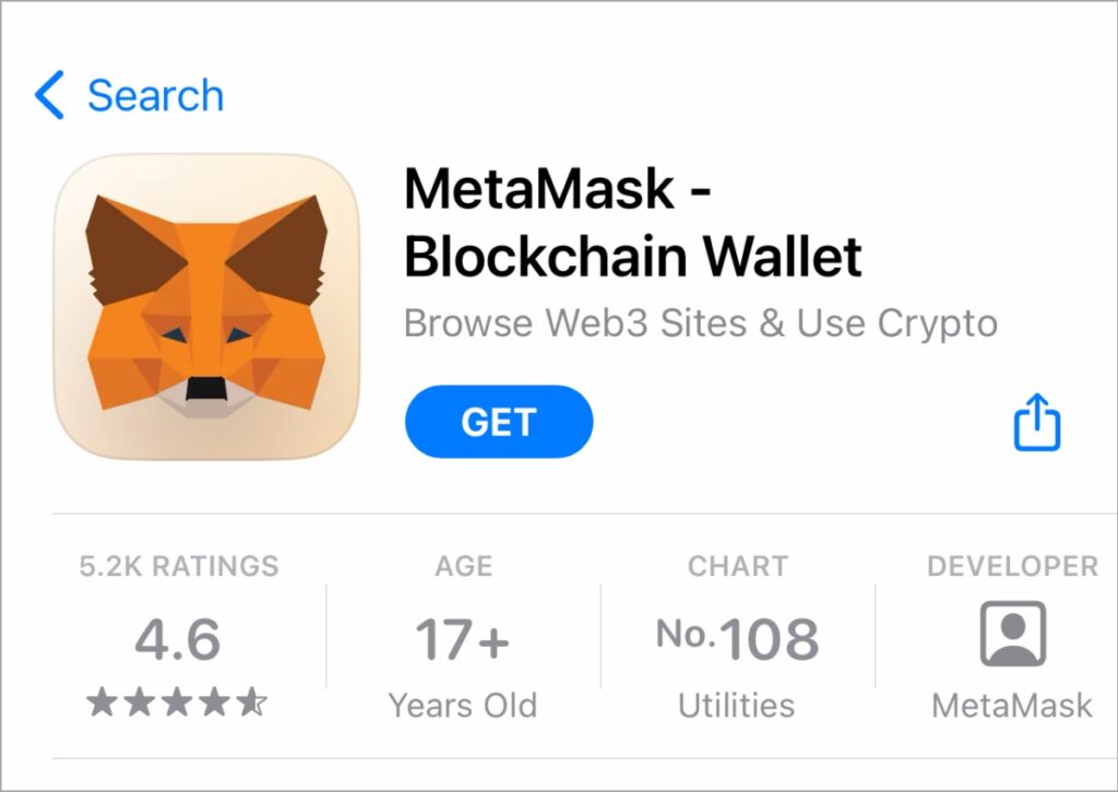 MetaMask в App Store