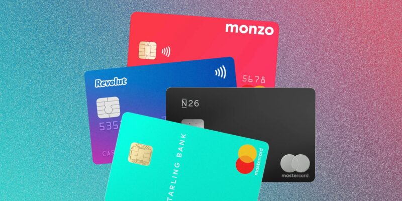 Карты Revolut, N26, Monzo